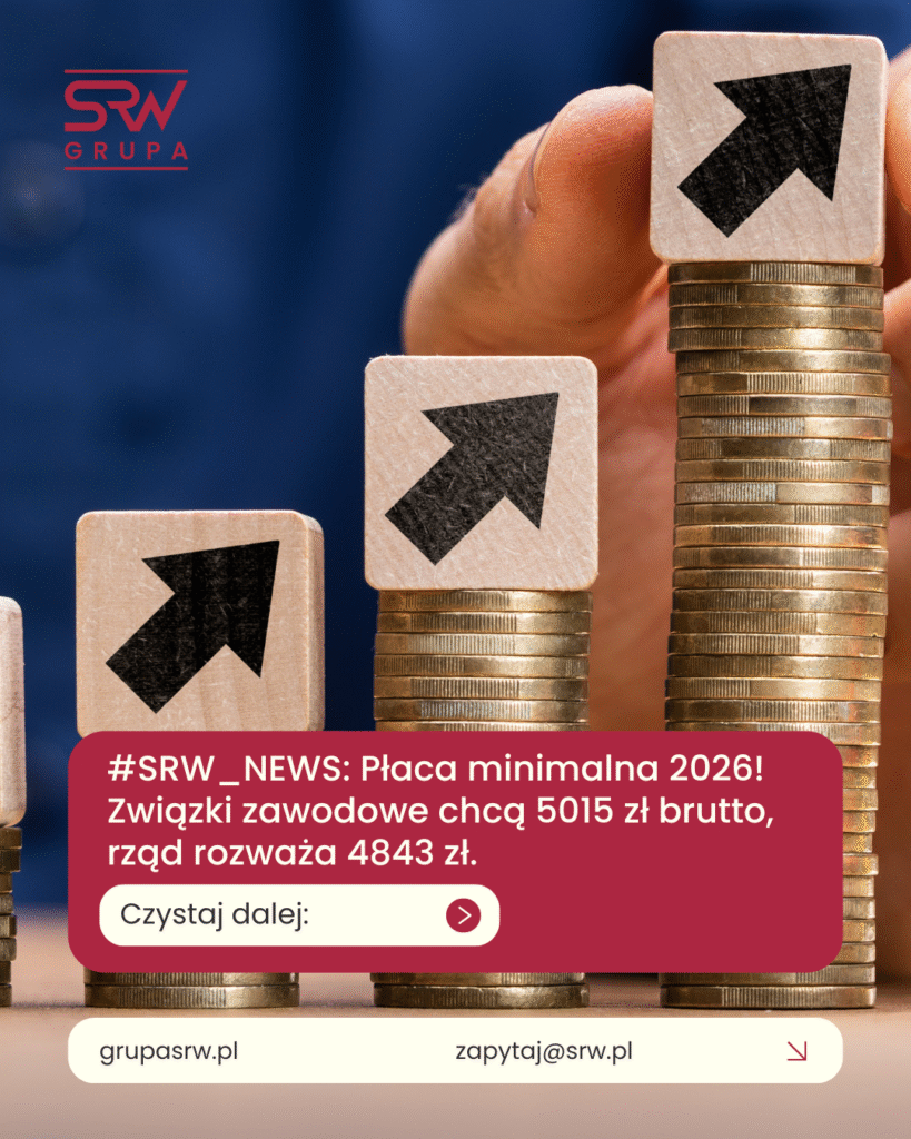 SRW_NEWS: Płaca minimalna 2026 – propozycje pracodawców i związków zawodowych